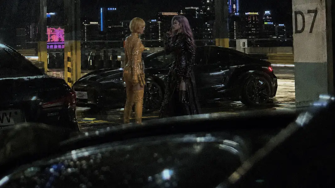 Burning Fruit Girls — Ning, Grape: CAR PARK STANDOFF. Backstage record at District 7 parking deck.